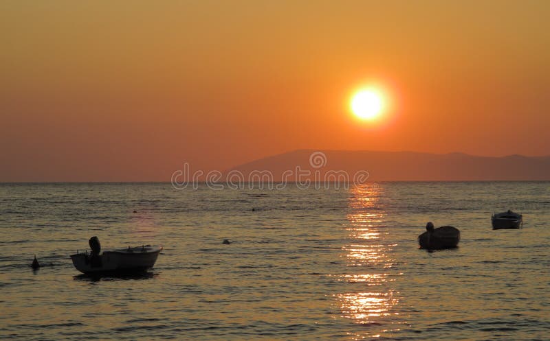 adriatic morza zmierzch obraz royalty free adriatic morza zmierzch obraz royalty free