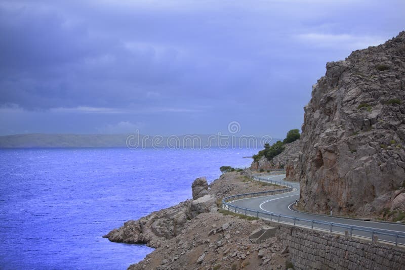 Adriatic morze drogowy sceniczny