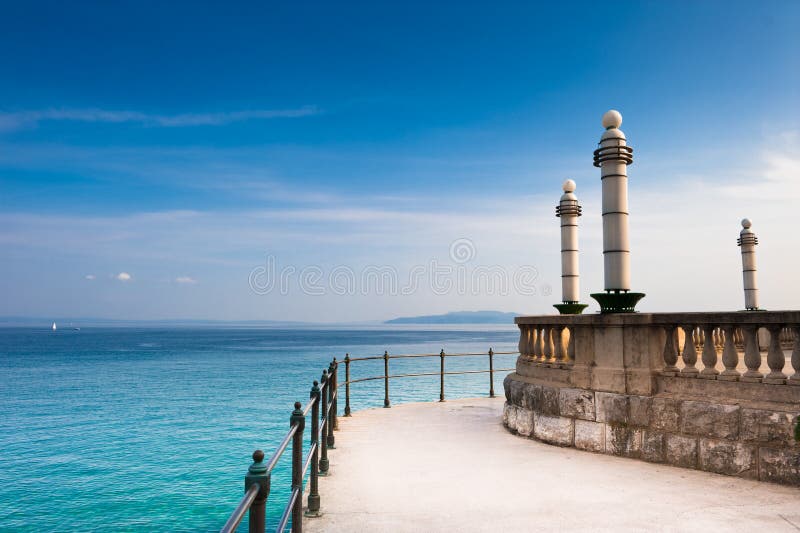 Adriatic Sea scenic view royalty free stock images