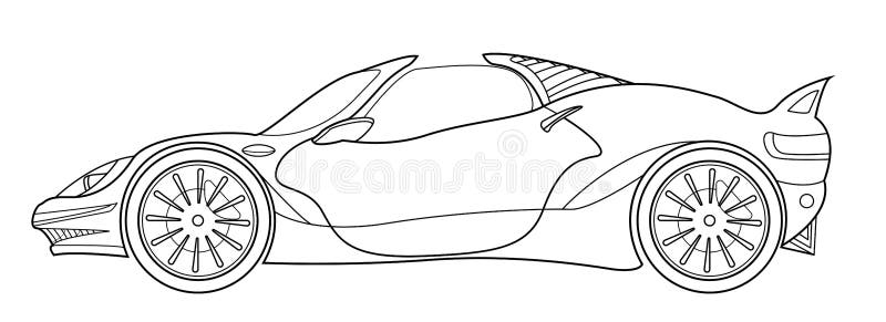 Adult Coloring Page for Book and Drawing. Vector . Black Contour Sketch ...