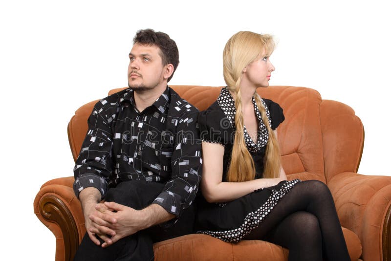 Adult Couple On The Sofa Stock Image Image Of Husbands 2381747 