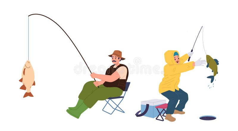 Fishing Man Action Stock Illustrations – 956 Fishing Man Action