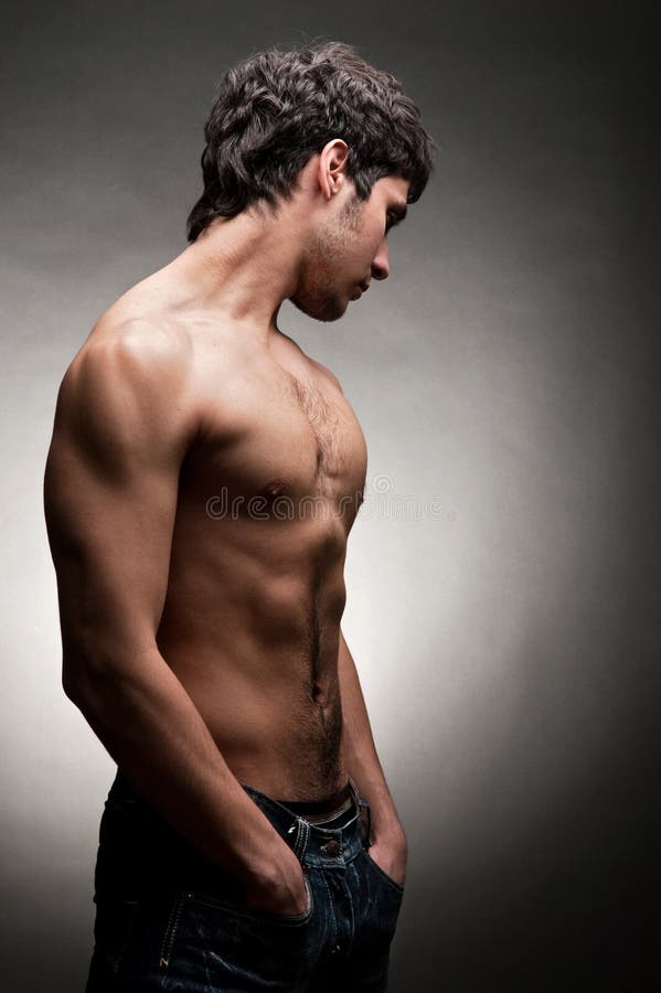 Download Adult man with naked torso stock image. Image of bodybuilder - 8849529
