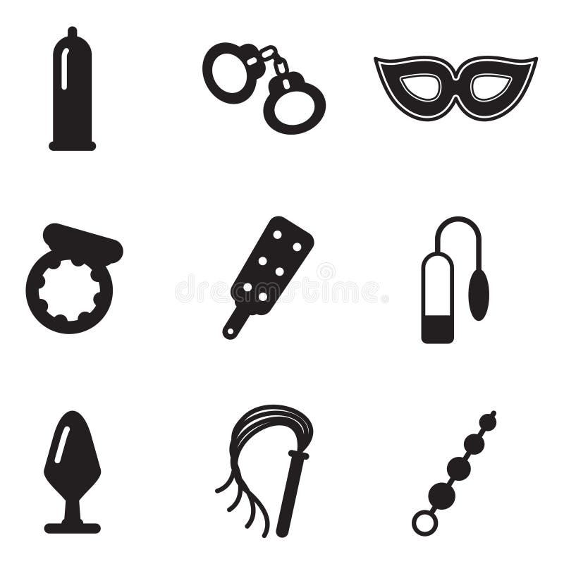 Adult Sex Toys Icons Stock Vector Illustration Of Icon 43327569