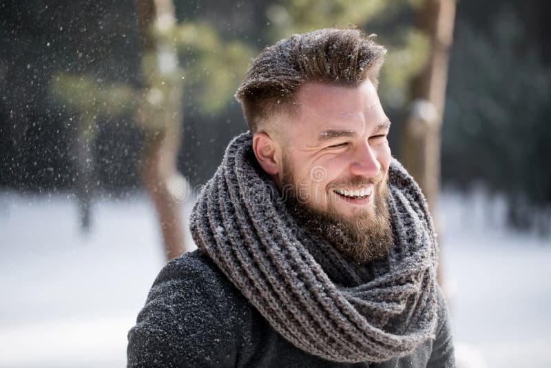 Adults Can Have Fun in Winter Too! Stock Image - Image of joyful ...