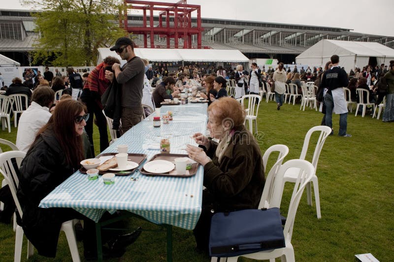 Adults Eating at Public Picnic in PArk Editorial Photo Image of sharing, side 14210281