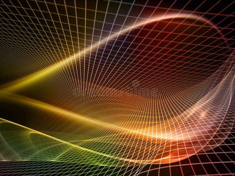 Advance of Fractal Realms stock illustration