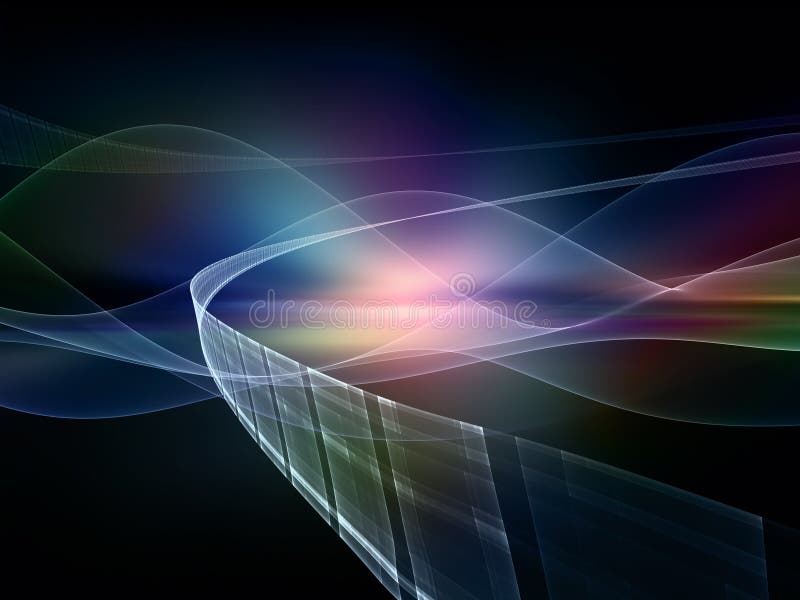 Advance of Fractal Realms stock illustration