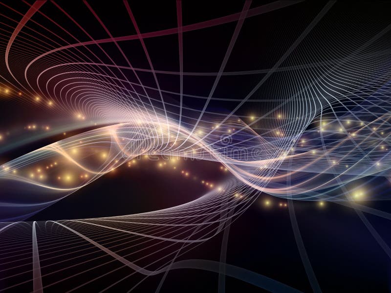 Advance of Fractal Realms stock illustration