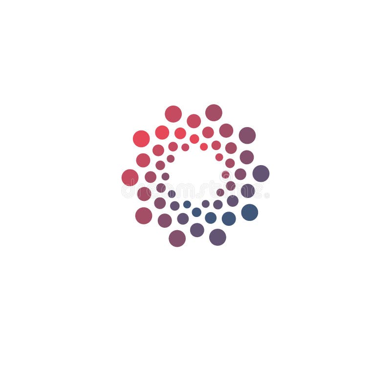 Advanced analysis big dat base symbol. Development of artificial intelligence sign. Abstract innovative high tech logo royalty free illustration