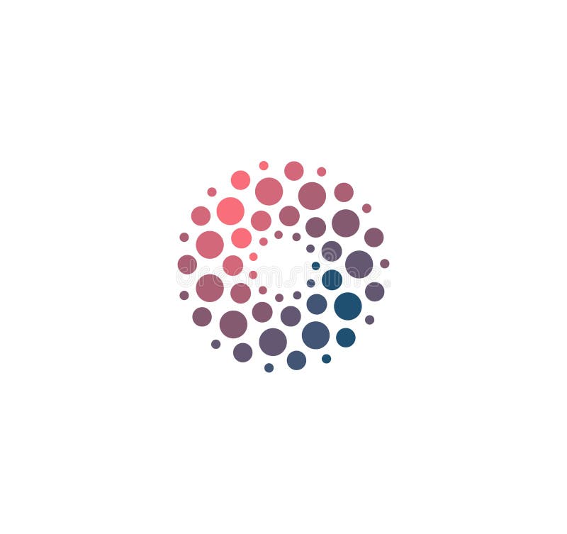 Advanced analysis big dat base symbol. Development of artificial intelligence sign. Abstract innovative high tech logo royalty free illustration