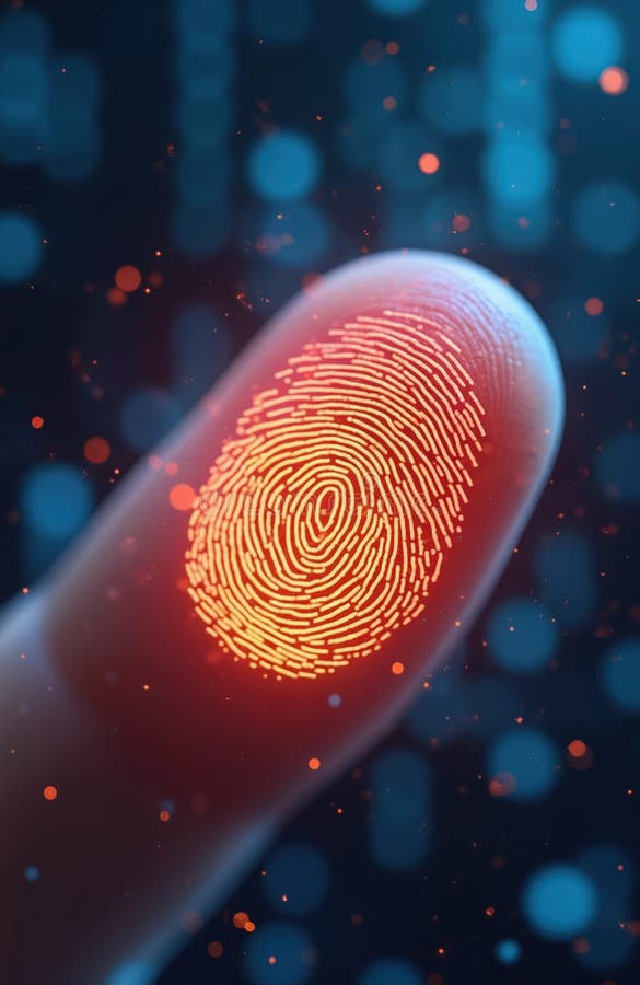 Identification Fingerprint Interface Stock Illustrations – 2,850 ...