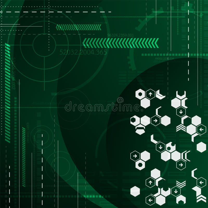 Advanced Calculations To Find the Right Target. Stock Vector