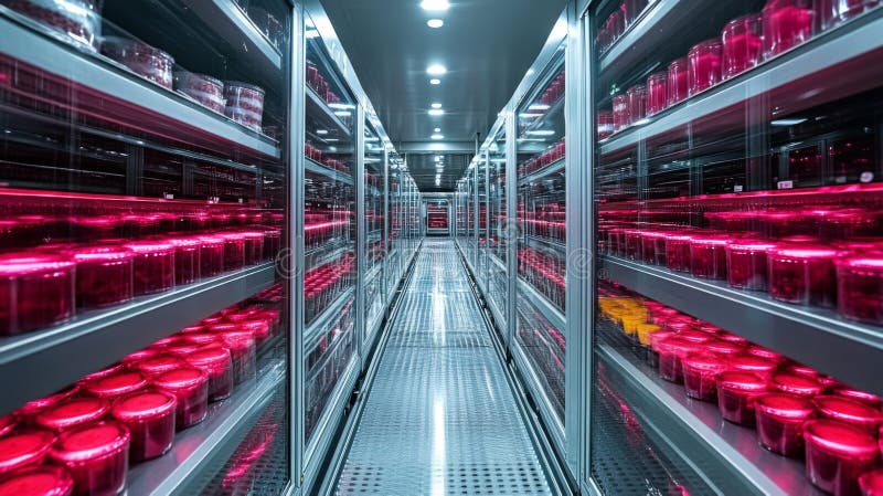 Advanced Cold Storage Facility Designed for Efficient Logistics and Preservation of Perishable Pharmaceuticals and royalty free stock photos