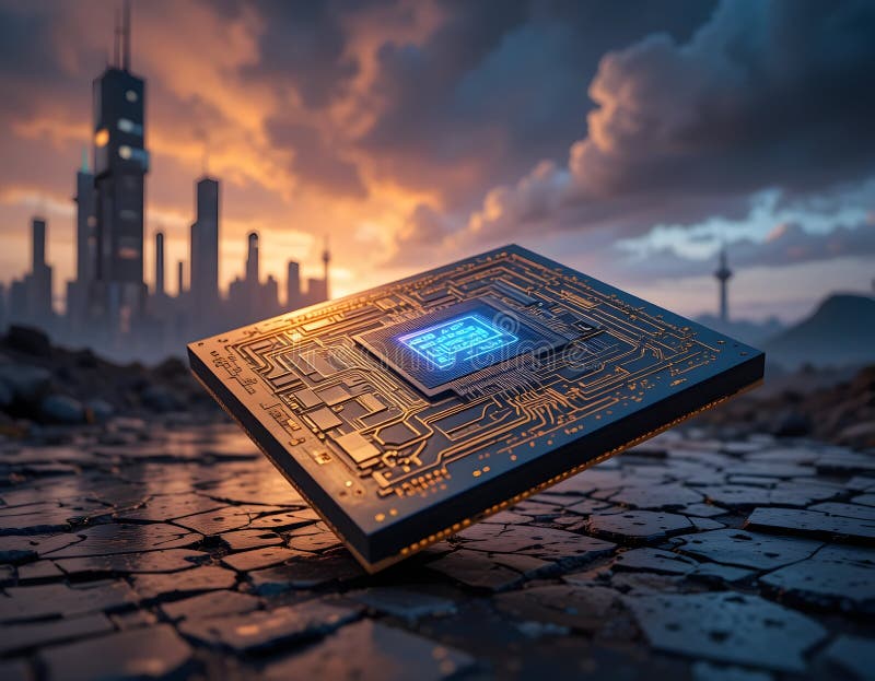 City Computer Chip Stock Illustrations – 2,644 City Computer ...