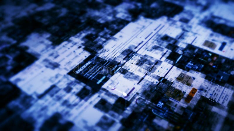 Advanced Data Matrix Simulation Background stock photos