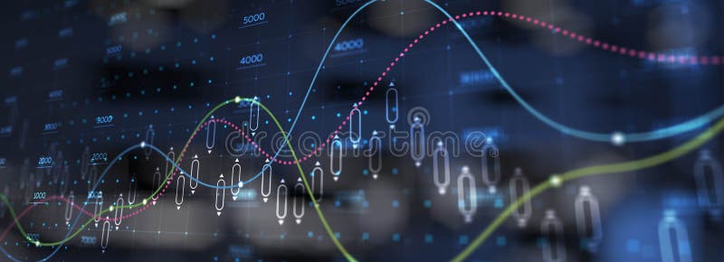 Advanced Data Visualization for Predictive Market Analytics and Optimization royalty free illustration