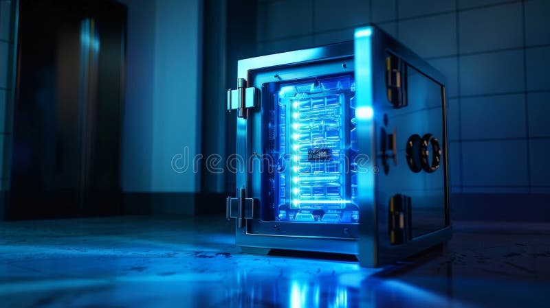 Advanced Digital Safe Box for Secure Storage stock photo