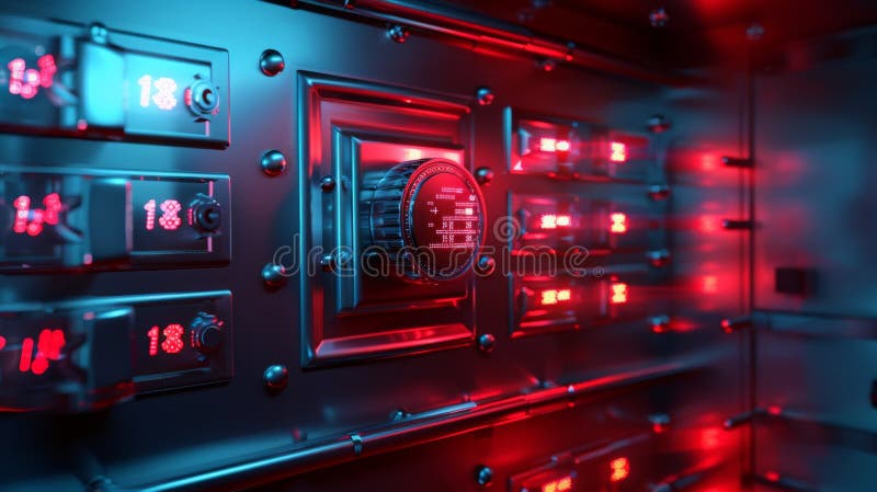Advanced Digital Safe Box for Secure Storage royalty free stock photo