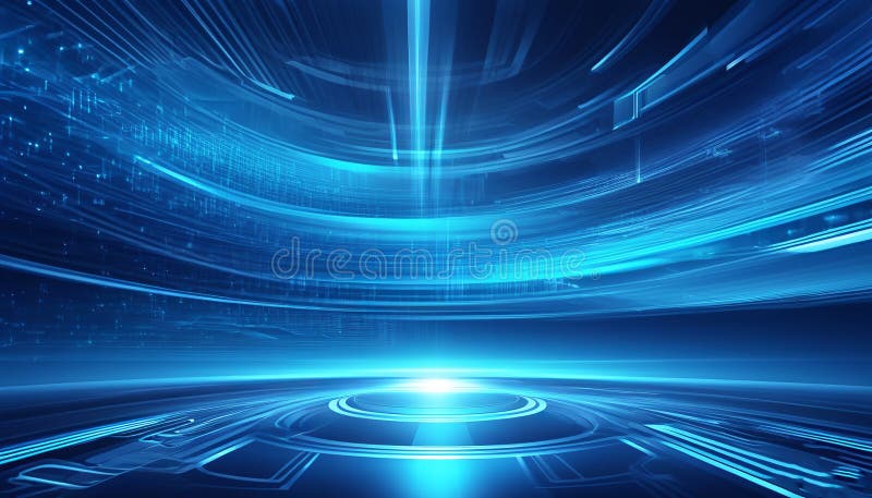 Advanced Futuristic Technology Background Design. royalty free illustration