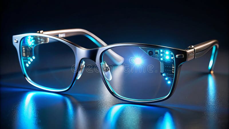 Experience enhanced visibility in low-light conditions with these cutting-edge glasses. The sleek titanium frames provide a comfortable and secure fit, featuring adjustable nosepieces for personalized comfort. Innovative microcircuit lenses incorporate fiber optics, emitting a soft, ambient blue glow that dramatically improves visibility in dimly lit environments. This advanced technology. Contrast enhanced stock images, royalty-free photos and pictures