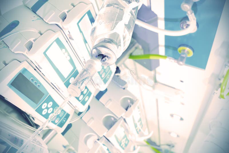 Advanced medical equipment in the hospital. stock photos