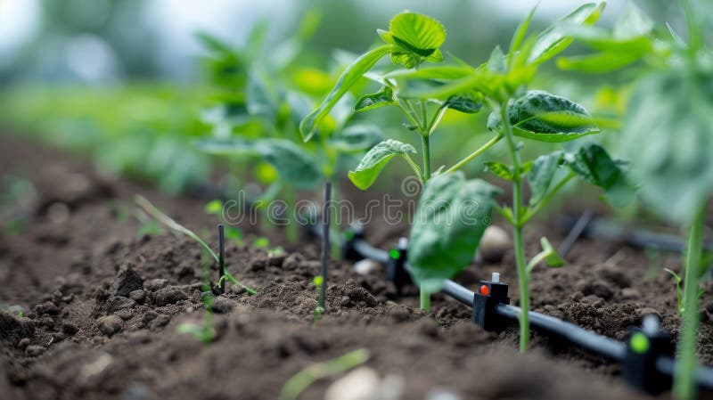 Advanced precision soil moisture sensors have the ability to not only measure moisture levels but also detect soil royalty free stock photography