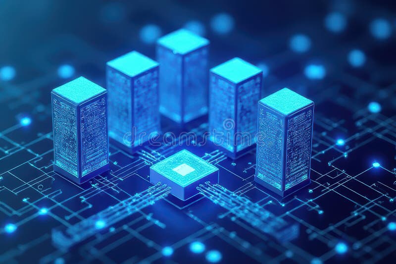 Advanced Reverse Proxy Web Architecture vector illustration