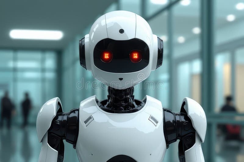 Advanced Robot Character royalty free illustration