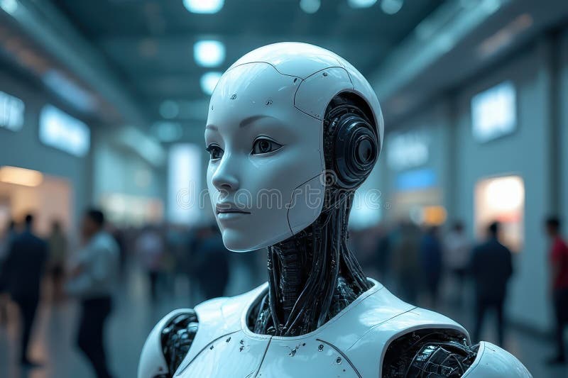 Advanced Robotic Accompaniment royalty free illustration