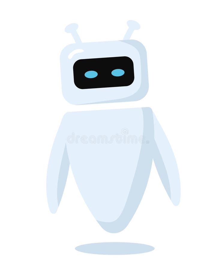 Advanced robotics android vector illustration