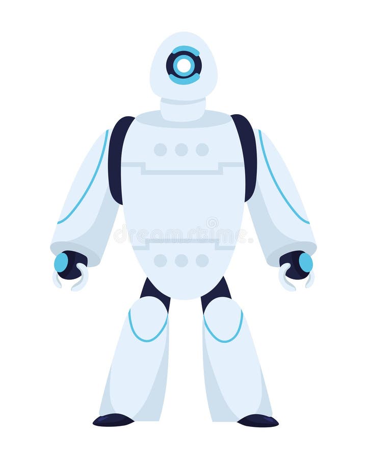 Advanced robotics machine stock illustration