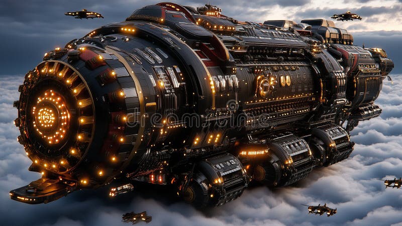 Advanced Spacecraft and Floating Cities Above the Clouds