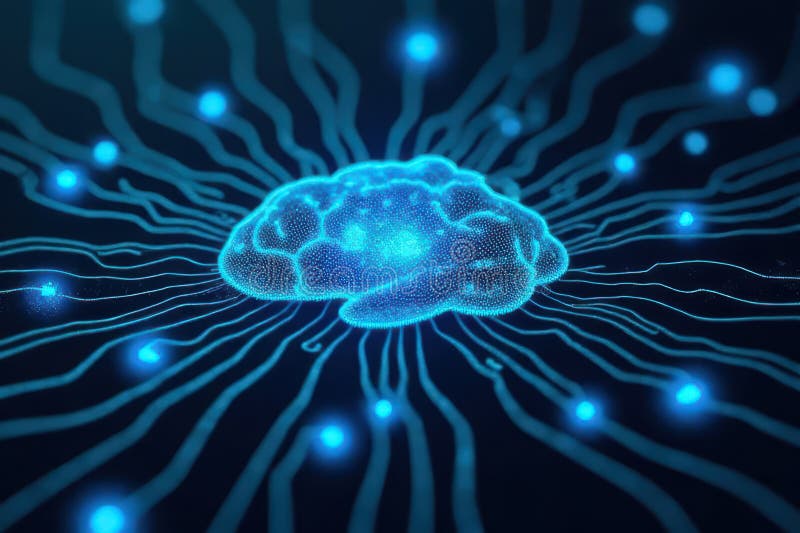Advanced Technologies in Artificial Intelligence and Machine Learning stock illustration