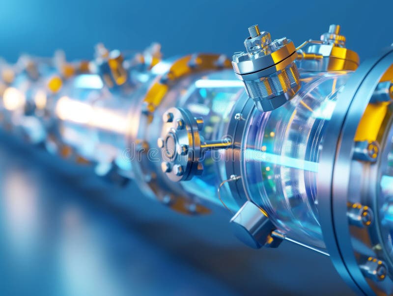 Advanced Technology Engine Concept stock image