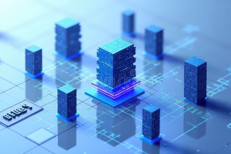 Advanced Web Architecture with Reverse Proxy Hosting royalty free illustration
