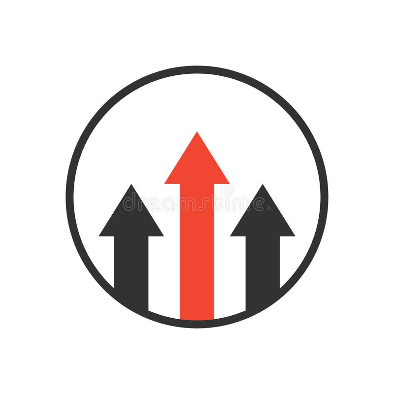 Advantage icon, business growth concept