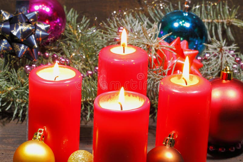 Advent Candles immagini stock Advent Candles immagini stock