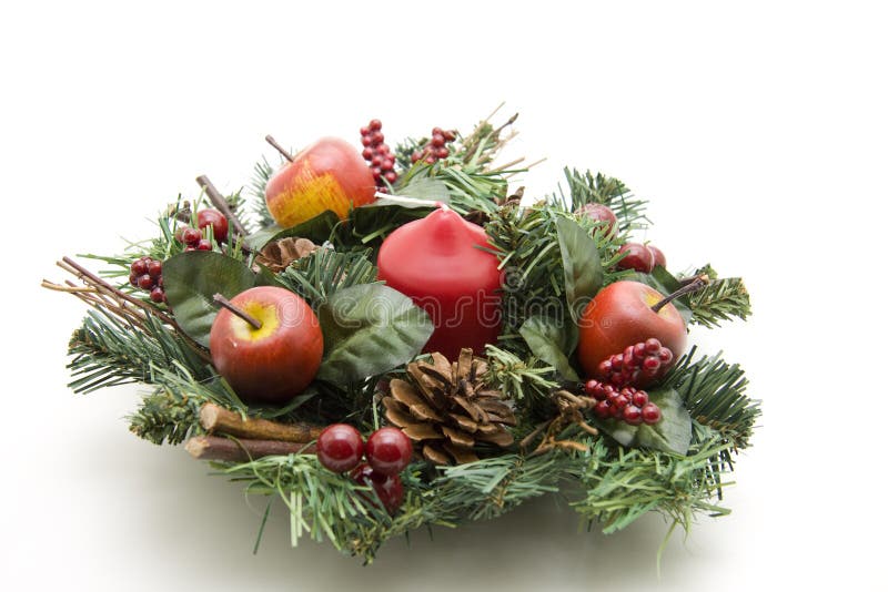 Advent wreath with candle