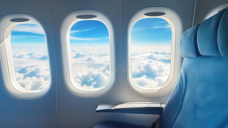 Adventure booking flight royalty free illustration