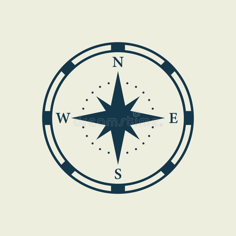 Adventure Direction Arrow To North South West East Orientation