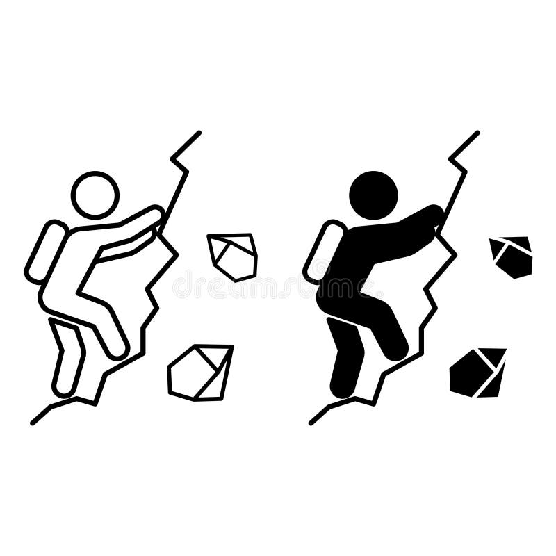 Adventure icons. royalty free illustration