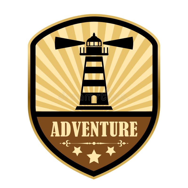 Adventure retro label