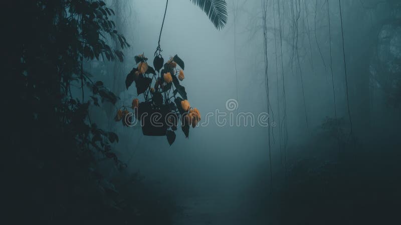 Adventurous team rappelling down into a deep mysterious cavern vector illustration