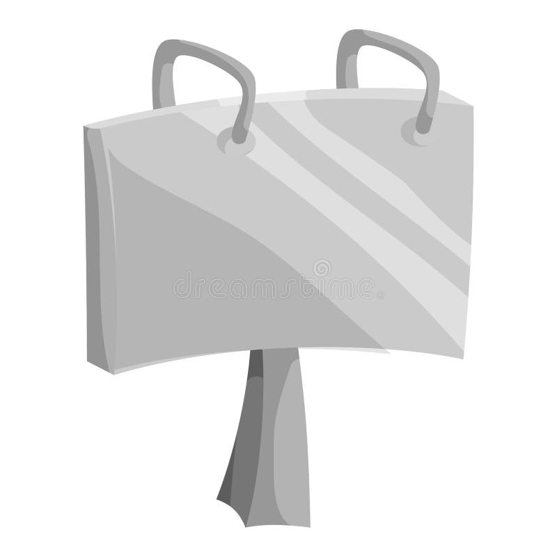 Adverteer aanplakbordpictogram, zwarte zwart-wit stijl stock illustratie Adverteer aanplakbordpictogram, zwarte zwart-wit stijl stock illustratie