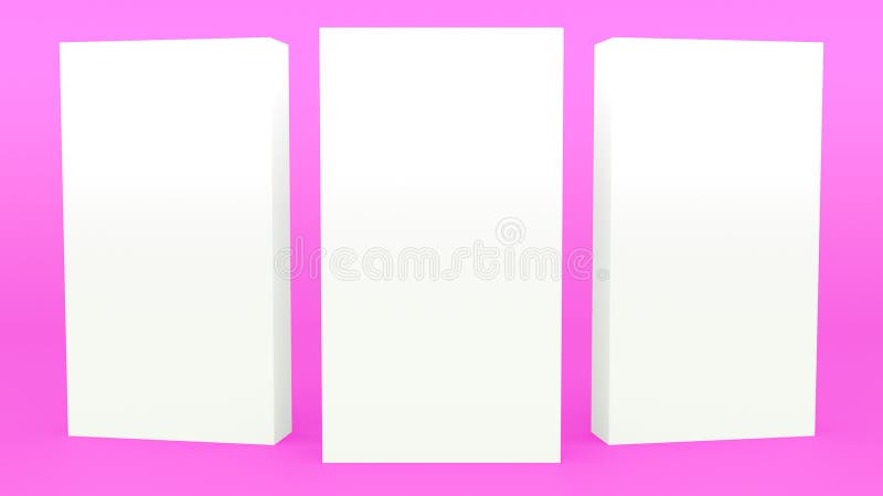 Adverterend de purpere minimale 3d teruggevende moderne minimalistic spot van de Tribunebanner omhoog, geeft het lege malplaatje, stock illustratie Adverterend de purpere minimale 3d teruggevende moderne minimalistic spot van de Tribunebanner omhoog, geeft het lege malplaatje, stock illustratie
