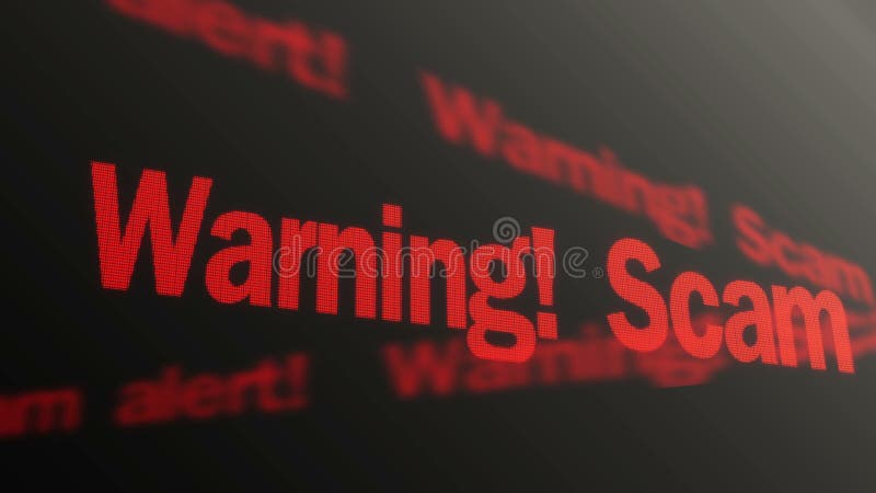 Advertindo, texto alerta do embuste que corre na exposição do PC Prevenção do roubo dos dados, segurança