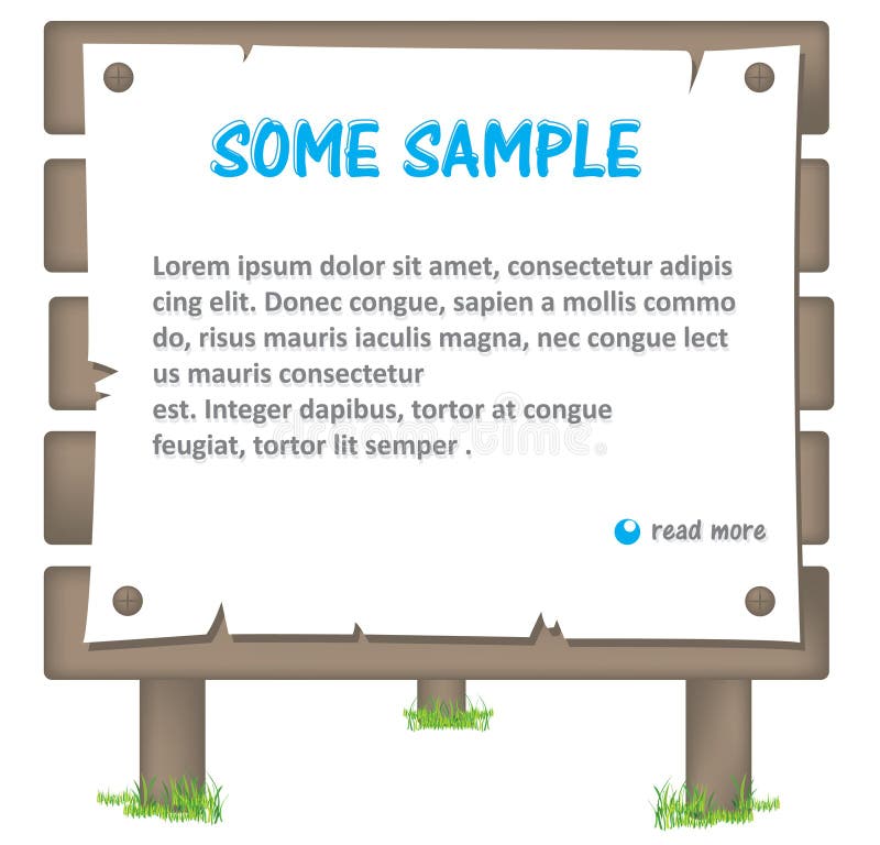 Advertisement board royalty free illustration