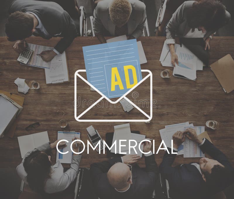 Advertisement Social Media Internet Letter Concept royalty free stock image