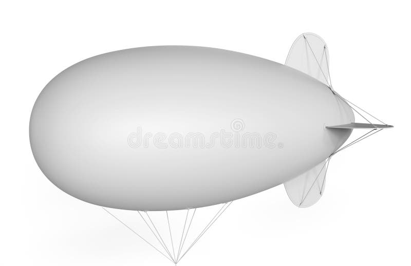 Download Blimp Blank Helium Airship Transport Set Vector Stock ...